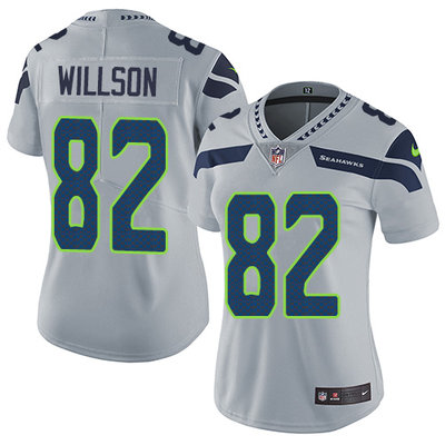 Nike Seahawks #82 Luke Willson Grey Alternate Women's Stitched NFL Vapor Untouchable Limited Jersey Nike Seahawks #82 Luke Willson Grey Alternate Women's Stitched NFL Vapor Untouchable Limited Jersey
