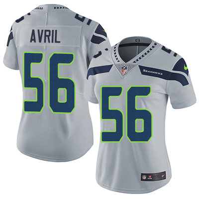 Nike Seahawks #56 Cliff Avril Grey Alternate Women's Stitched NFL Vapor Untouchable Limited Jersey Nike Seahawks #56 Cliff Avril Grey Alternate Women's Stitched NFL Vapor Untouchable Limited Jersey
