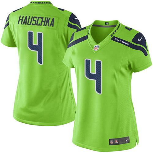 Nike Seahawks #4 Steven Hauschka Green Women's Stitched NFL Limited Rush Jersey Nike Seahawks #4 Steven Hauschka Green Women's Stitched NFL Limited Rush Jersey