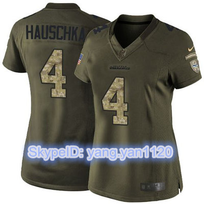 Nike Seahawks #4 Steven Hauschka Green Women's Stitched NFL Limited Salute to Service Jersey