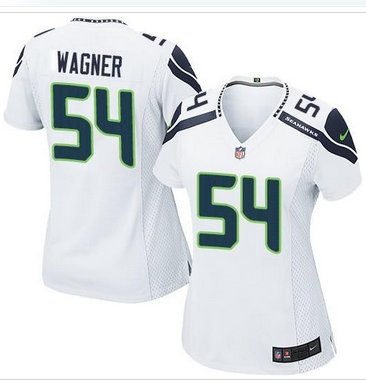 Women's New Seahawks #54 Bobby Wagner White Stitched NFL Elite Jersey
