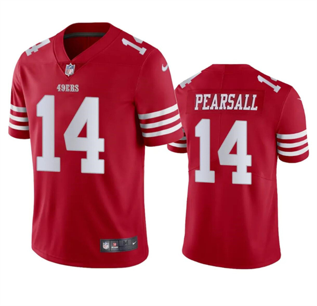Youth San Francisco 49ers #14 Ricky Pearsall Red 2024 Draft Vapor Untouchable Limited Stitched Football Jersey Youth San Francisco 49ers #14 Ricky Pearsall Red 2024 Draft Vapor Untouchable Limited Stitched Football Jersey