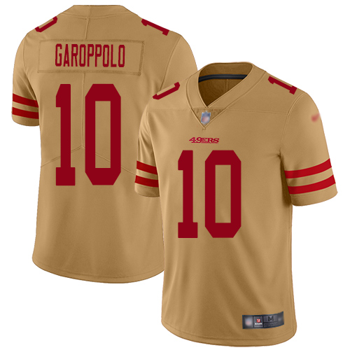 49ers #10 Jimmy Garoppolo Gold Youth Stitched Football Limited Inverted Legend Jersey 49ers #10 Jimmy Garoppolo Gold Youth Stitched Football Limited Inverted Legend Jersey