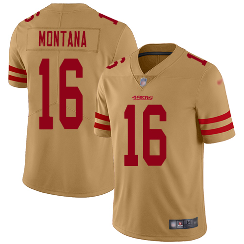 49ers #16 Joe Montana Gold Youth Stitched Football Limited Inverted Legend Jersey 49ers #16 Joe Montana Gold Youth Stitched Football Limited Inverted Legend Jersey
