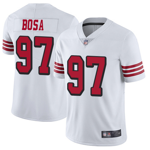 49ers #97 Nick Bosa White Rush Youth Stitched Football Vapor Untouchable Limited Jersey 49ers #97 Nick Bosa White Rush Youth Stitched Football Vapor Untouchable Limited Jersey