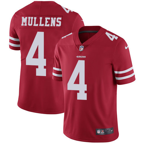 Nike 49ers #4 Nick Mullens Red Team Color Youth Stitched NFL Vapor Untouchable Limited Jersey Nike 49ers #4 Nick Mullens Red Team Color Youth Stitched NFL Vapor Untouchable Limited Jersey