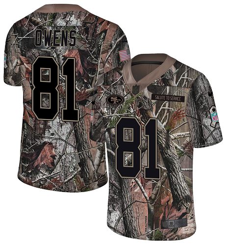 Nike 49ers #81 Terrell Owens Camo Youth Stitched NFL Limited Rush Realtree Jersey Nike 49ers #81 Terrell Owens Camo Youth Stitched NFL Limited Rush Realtree Jersey