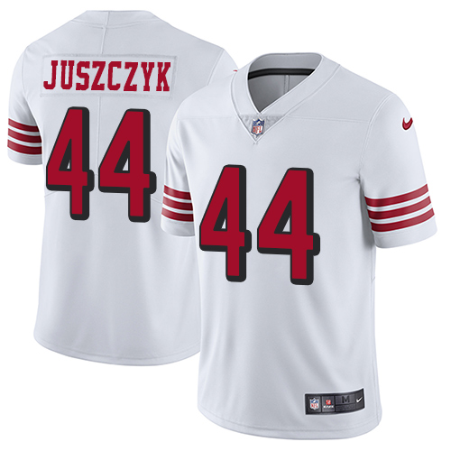 Nike 49ers #44 Kyle Juszczyk White Rush Youth Stitched NFL Vapor Untouchable Limited Jersey Nike 49ers #44 Kyle Juszczyk White Rush Youth Stitched NFL Vapor Untouchable Limited Jersey