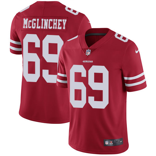 Nike 49ers #69 Mike McGlinchey Red Team Color Youth Stitched NFL Vapor Untouchable Limited Jersey Nike 49ers #69 Mike McGlinchey Red Team Color Youth Stitched NFL Vapor Untouchable Limited Jersey