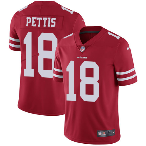 Nike 49ers #18 Dante Pettis Red Team Color Youth Stitched NFL Vapor Untouchable Limited Jersey Nike 49ers #18 Dante Pettis Red Team Color Youth Stitched NFL Vapor Untouchable Limited Jersey