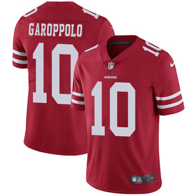 Nike 49ers #10 Jimmy Garoppolo Red Team Color Youth Stitched NFL Vapor Untouchable Limited Jersey Nike 49ers #10 Jimmy Garoppolo Red Team Color Youth Stitched NFL Vapor Untouchable Limited Jersey