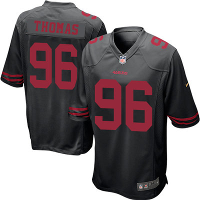 Nike 49ers #96 Solomon Thomas Black Alternate Youth Stitched NFL Elite Jersey