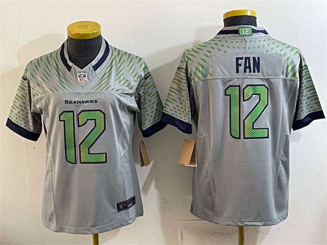 Youth Seattle Seahawks #12 Fan Grey 2025 F.U.S.E. “Rivalries” Vapor Untouchable Limited Stitched Football Jersey Youth Seattle Seahawks #12 Fan Grey 2025 F.U.S.E. “Rivalries” Vapor Untouchable Limited Stitched Football Jersey