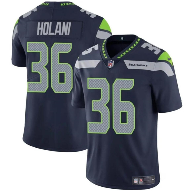 Youth Seattle Seahawks #36 George Holani Navy Vapor Limited Stitched Football Jersey Youth Seattle Seahawks #36 George Holani Navy Vapor Limited Stitched Football Jersey