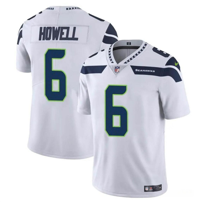 Youth Seattle Seahawks #6 Sam Howell White Vapor Limited Stitched Football Jersey Youth Seattle Seahawks #6 Sam Howell White Vapor Limited Stitched Football Jersey