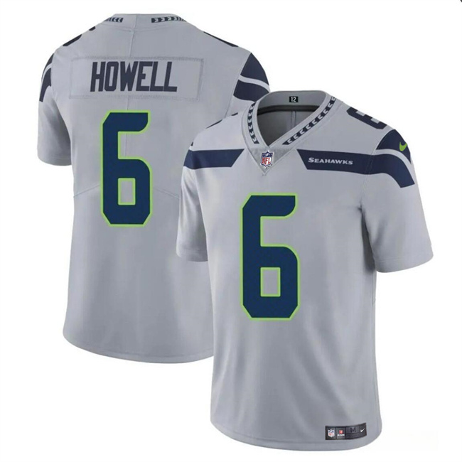 Youth Seattle Seahawks #6 Sam Howell Grey Vapor Limited Stitched Football Jersey Youth Seattle Seahawks #6 Sam Howell Grey Vapor Limited Stitched Football Jersey