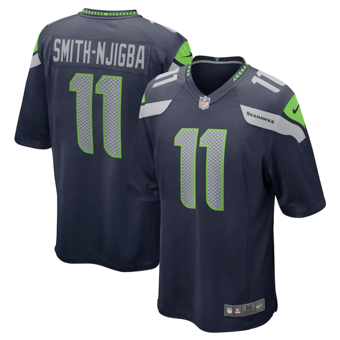 Youth Seattle Seahawks #11 Jaxon Smith-Njigba Navy 2023 Draft Stitched Game Jersey Youth Seattle Seahawks #11 Jaxon Smith-Njigba Navy 2023 Draft Stitched Game Jersey