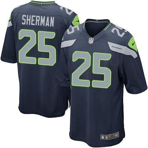 Nike Seahawks #25 Richard Sherman Steel Blue Team Color Youth Stitched NFL Elite Jersey Nike Seahawks #25 Richard Sherman Steel Blue Team Color Youth Stitched NFL Elite Jersey