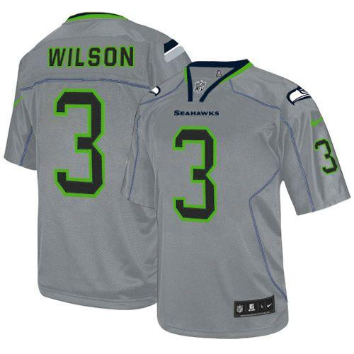 Nike Seahawks #3 Russell Wilson Lights Out Grey Youth Stitched NFL Elite Jersey Nike Seahawks #3 Russell Wilson Lights Out Grey Youth Stitched NFL Elite Jersey