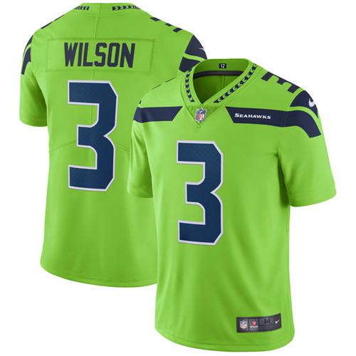 Nike Seahawks #3 Russell Wilson Green Youth Stitched NFL Limited Rush Jersey Nike Seahawks #3 Russell Wilson Green Youth Stitched NFL Limited Rush Jersey