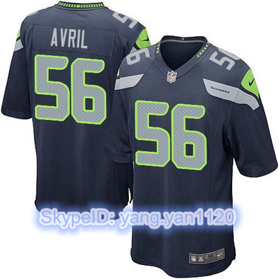 Nike Seahawks #56 Cliff Avril Steel Blue Team Color Youth Stitched NFL Elite Jersey