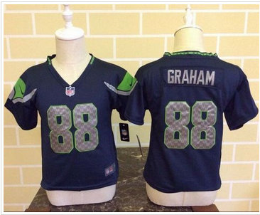 Toddler Nike Seattle Seahawks #88 Jimmy Graham Steel Blue Team Color Stitched NFL Elite Jersey
