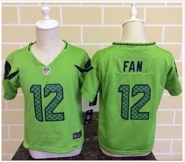 Toddler Nike Seattle Seahawks #12 Fan Green Alternate Stitched NFL Elite Jersey