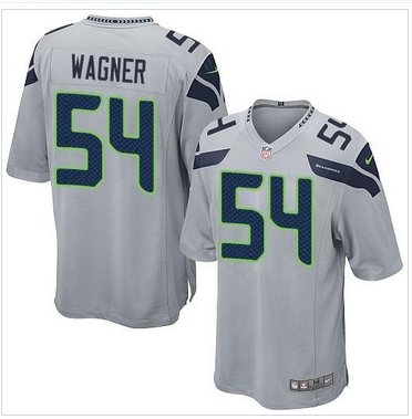 Youth New Seahawks #54 Bobby Wagner Grey Alternate Stitched NFL Elite Jersey