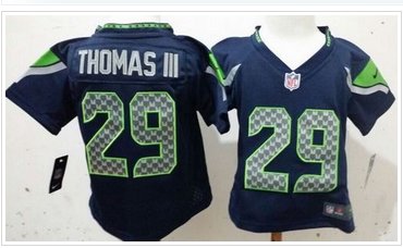 Toddler New Seahawks #29 Earl Thomas III Steel Blue Team Color Stitched NFL Elite Jersey
