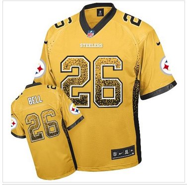 Youth NEW Steelers #26 Le'Veon Bell Gold NFL Elite Drift Fashion Jersey Youth NEW Steelers #26 Le'Veon Bell Gold NFL Elite Drift Fashion Jersey