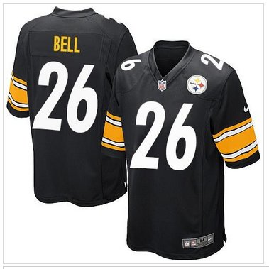 Youth NEW Steelers #26 Le'Veon Bell Black Team Color NFL Elite Jersey