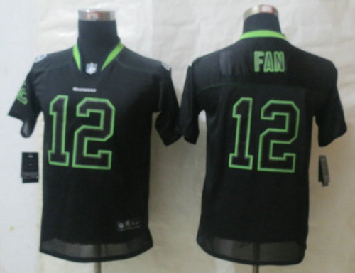 Youth NEW Seattle Seahawks #12 Fan Lights Out Black Elite Jerseys Youth NEW Seattle Seahawks #12 Fan Lights Out Black Elite Jerseys