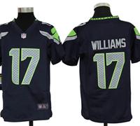Youth Nike NFL Seattle Seahawks 17 Mike Williams Blue Jerseys