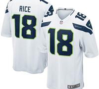 Youth Nike NFL Seattle Seahawks 18 Sidney Rice White Jerseys