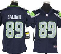 Youth Nike NFL Seattle Seahawks 89 Doug Baldwin Blue Jerseys
