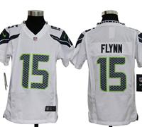 Youth Nike NFL Seattle Seahawks 15 Matt Flynn White Jerseys