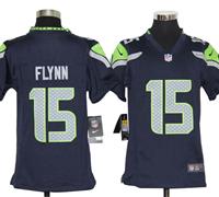 Youth Nike NFL Seattle Seahawks 15 Matt Flynn Blue Jerseys
