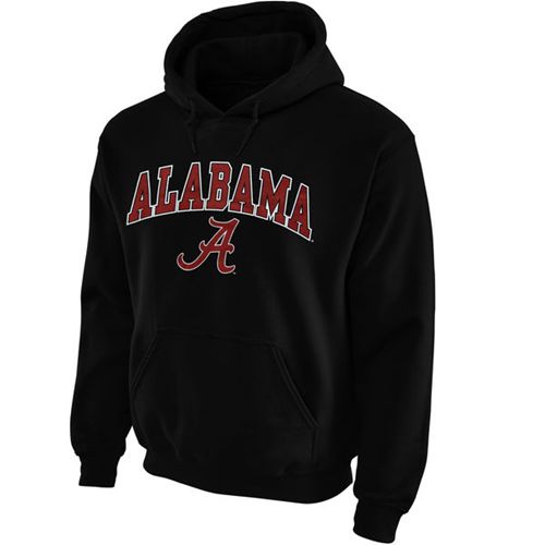 Alabama Crimson Tide Midsize Arch Pullover Hoodie Black Alabama Crimson Tide Midsize Arch Pullover Hoodie Black