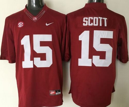 Crimson Tide #15 JK Scott Red Stitched NCAA Jersey Crimson Tide #15 JK Scott Red Stitched NCAA Jersey