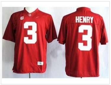Alabama Crimson Tide 3 Henry Red College Football Limited NCAA Jerseys
