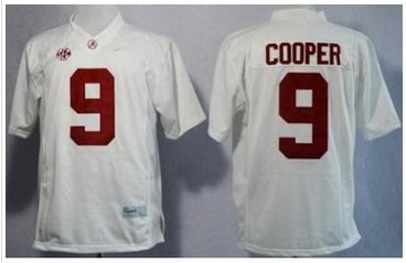 Alabama Crimson Tide 9 Amari Cooper White Limited NCAA Jerseys Alabama Crimson Tide 9 Amari Cooper White Limited NCAA Jerseys