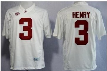 Alabama Crimson Tide 3 Henry White Limited NCAA Jerseys