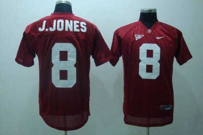Crimson Tide #8 Julio Jones Red Embroidered NCAA Jersey