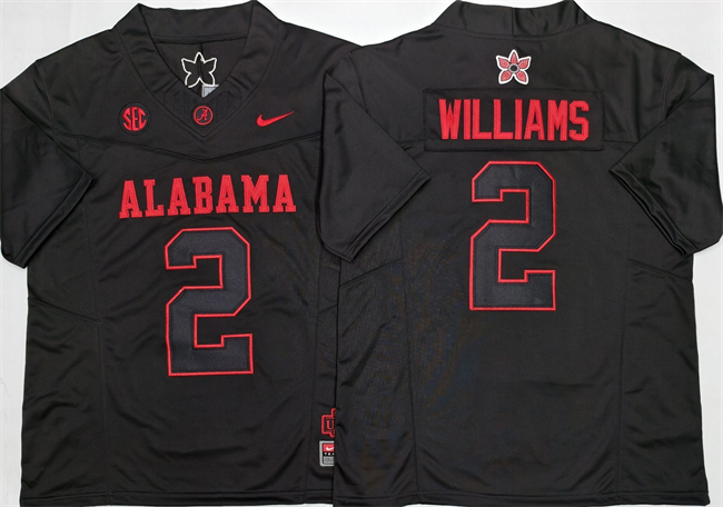 Men's Alabama Crimson Tide #2 Ryan Williams Black 2026 F.U.S.E Stitched Football Jersey Men's Alabama Crimson Tide #2 Ryan Williams Black 2026 F.U.S.E Stitched Football Jersey