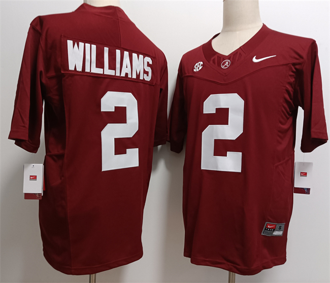 Men's Alabama Crimson Tide #2 Ryan Williams Red F.U.S.E Stitched Football Jersey Men's Alabama Crimson Tide #2 Ryan Williams Red F.U.S.E Stitched Football Jersey