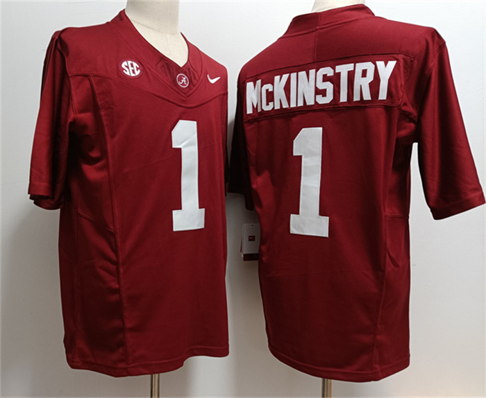 Men's Alabama Crimson Tide #1 Kool-Aid McKinstry Red 2023 F.U.S.E. Stitched Football Jersey Men's Alabama Crimson Tide #1 Kool-Aid McKinstry Red 2023 F.U.S.E. Stitched Football Jersey
