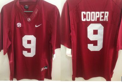 Alabama Crimson Tide 9 Amari Cooper Red College Football Limited NCAA Jerseys
