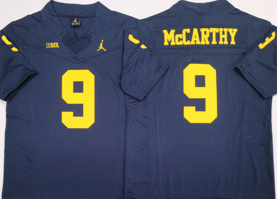 Men's Michigan Wolverines #9 J.J. McCarthy Navy 2024 F.U.S.E. Stitched Jersey Men's Michigan Wolverines #9 J.J. McCarthy Navy 2024 F.U.S.E. Stitched Jersey