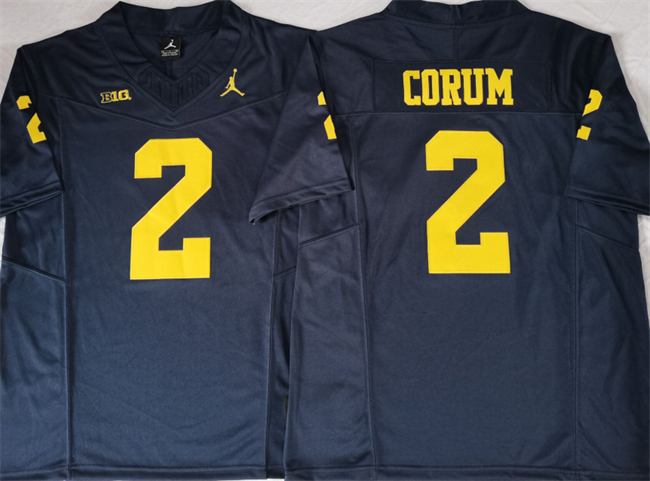 Men's Michigan Wolverines #2 Blake Corum 2023 F.U.S.E. Navy Stitched Jersey Men's Michigan Wolverines #2 Blake Corum 2023 F.U.S.E. Navy Stitched Jersey