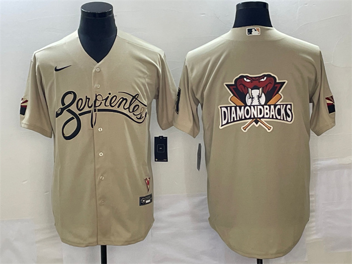 Men's Arizona Diamondbacks Gold City Connect Team Big Logo Cool Base Stitched Baseball Jersey Men's Arizona Diamondbacks Gold City Connect Team Big Logo Cool Base Stitched Baseball Jersey